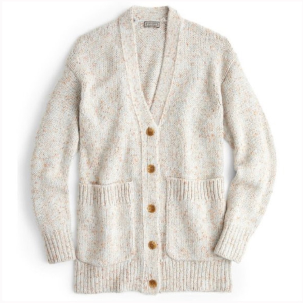 J. Crew Point Sur Patch Pocket Oversize Cardigan in Heather Sky Size XS